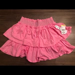 Pink ruffle skort NWT size 10/12- Medium